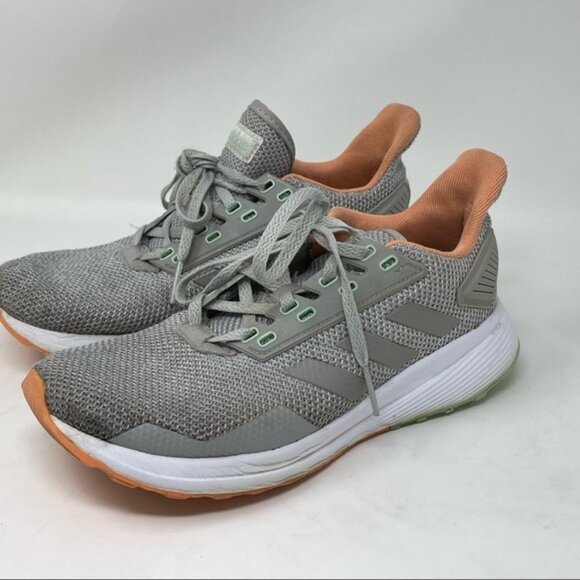 Adidas Womens Duramo 9 BB7006 Gray Running Shoes Sneakers Size 8 - Picture 2 of 14